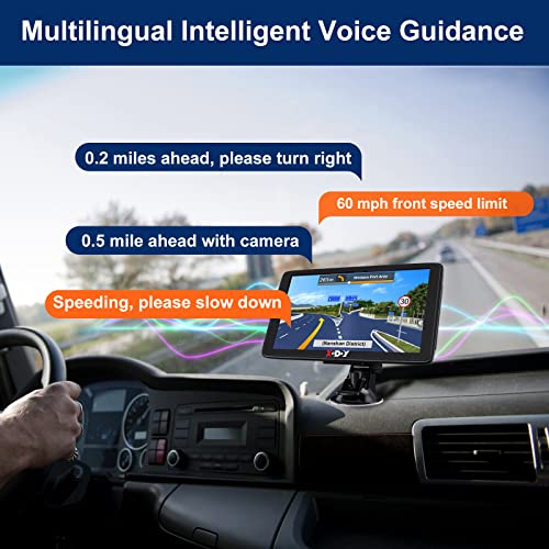 7" Xgody Sat Nav with Lifetime Updates & Speed Camera Alerts