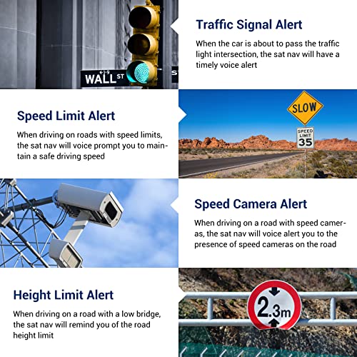 7" Xgody Sat Nav with Lifetime Updates & Speed Camera Alerts