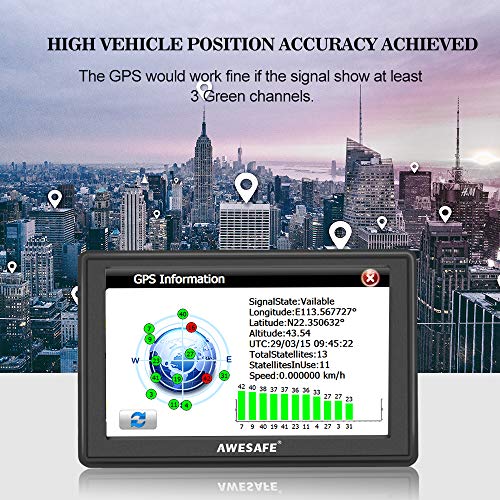 5" Car Sat Nav w/ UK Ireland Maps & Speed Camera Alerts