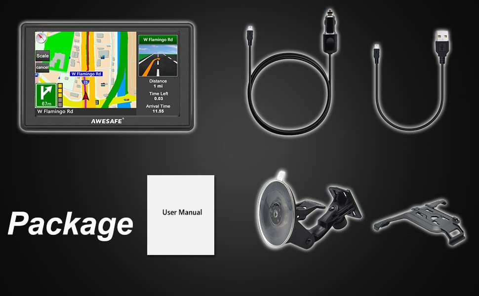 5" Car Sat Nav w/ UK Ireland Maps & Speed Camera Alerts