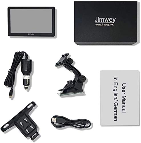 Jimwey 5" GPS Navigator - UK/Europe Maps, Lifetime Updates