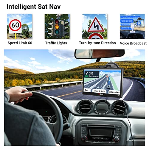 7 Inch Xgody Sat Nav with Free Lifetime Updates