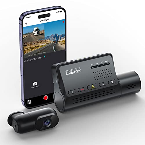VIOFO 4K Dash Cam Front and Rear Bundle
