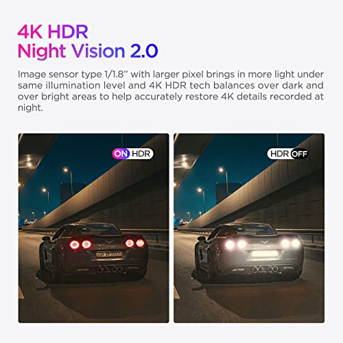 VIOFO 4K Dash Cam Front and Rear Bundle