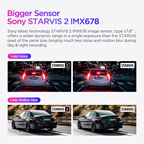 VIOFO 4K Dash Cam Front and Rear Bundle