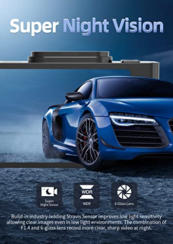 WOLFBOX D07 4K Dual Dashcam with WiFi & GPS