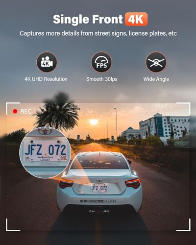 Wireless 4k Front and Rear Dual Dashcam
