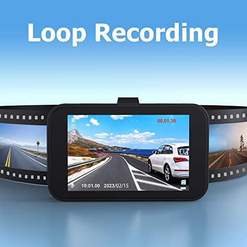 Full HD DashCam with 32G SD Card, 170°Wide Angle