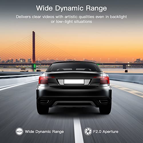 HD Dual Dash Cam: 170° Wide Angle, Night Vision
