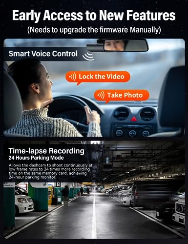IIWEY Dual Front and Rear 4K Dash Cam