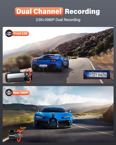 Wireless 4k Front and Rear Dual Dashcam