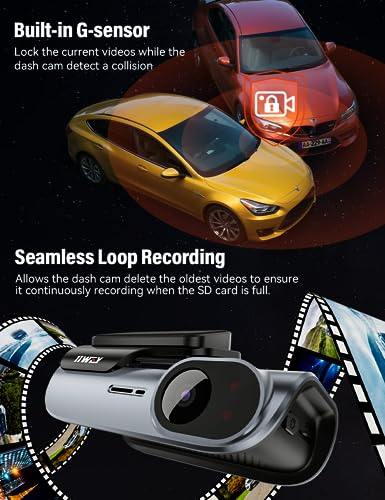 IIWEY Dual Front and Rear 4K Dash Cam