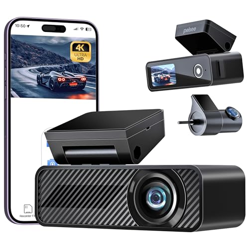 Pelsee P1 Duo Dash Cam: 4K Front, 2K Rear