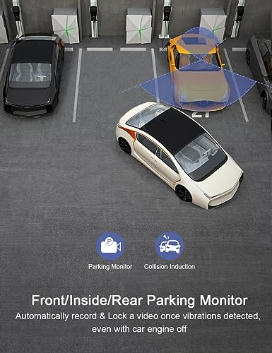 Triple 3 Channel Dash Cam with Night Vision