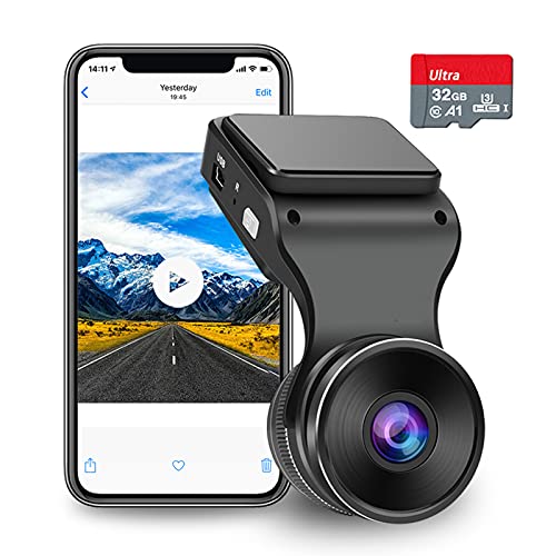 2K WiFi Dash Cam with SD Card - Night Vision