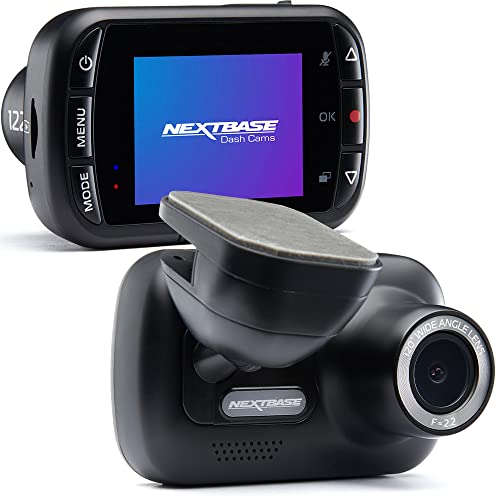 Nextbase 122 Car Dashcam, HD Recording, Wide Angle