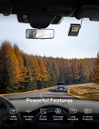 iZEEKER 1080P Dash Cam with Hidden Design