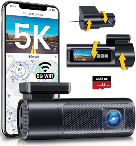 2024 EUKI 5K Dash Cam with WiFi & GPS