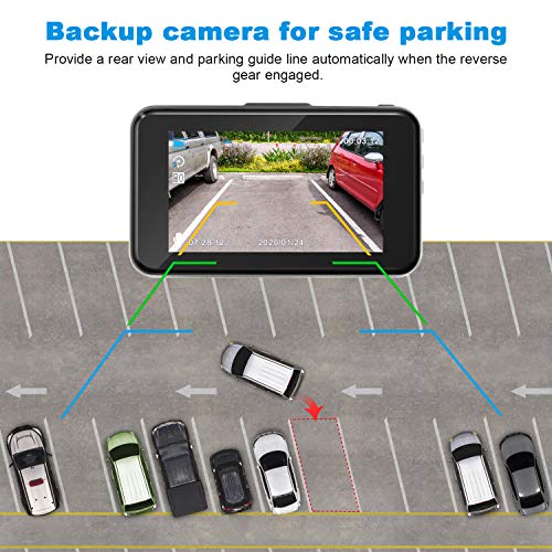 Car Dash Cam Front and Rear 1080P FHD - 32GB