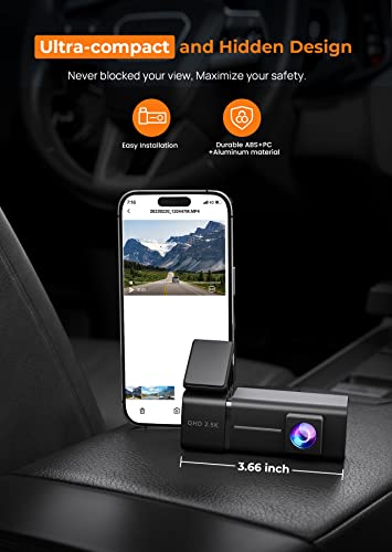 WiFi 2.5K 1440P Car Dash Cam