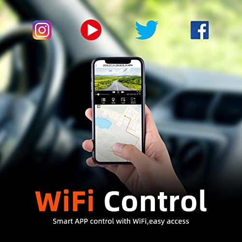 WiFi GPS 4K Dual Camera Dash Cam