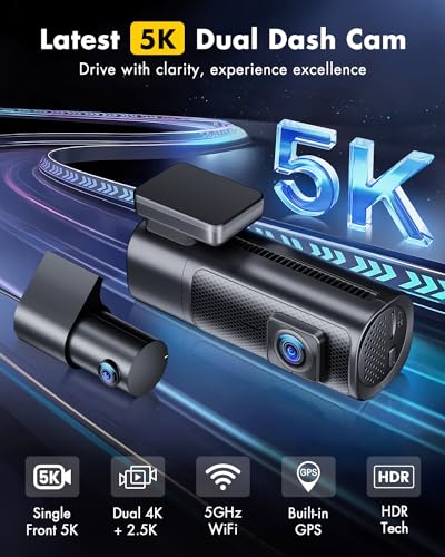 2024 EUKI 5K Dash Cam with WiFi & GPS