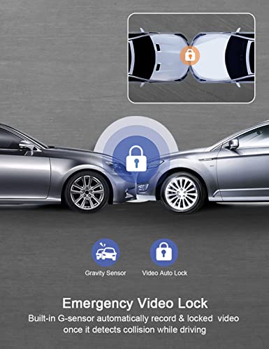 Triple 3 Channel Dash Cam with Night Vision