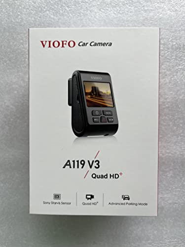 VIOFO A119 V3 Dash Cam - Enhanced Night Vision, Wide Angle