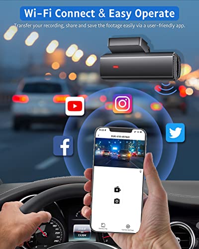 1080P WiFi Dash Cam: Car Camera with Wide Angle
