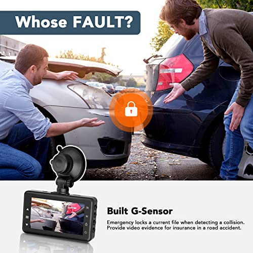 IBAYE Full HD Dual Dashcam with 170°Wide Angle
