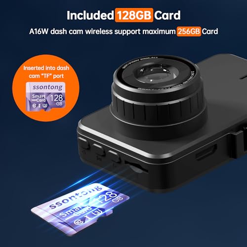 WiFi Dash Cam, Car Camera 2.5K QHD 1440P