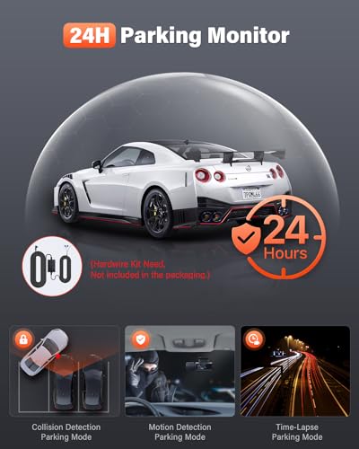 Wireless 4k Front and Rear Dual Dashcam