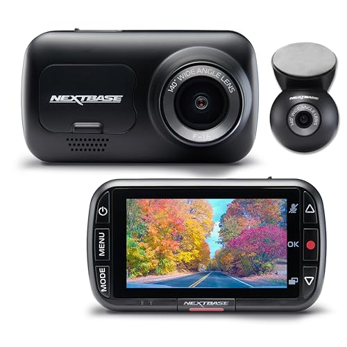 Nextbase 222XR Dash Cam: Full HD Front and Rear Recording