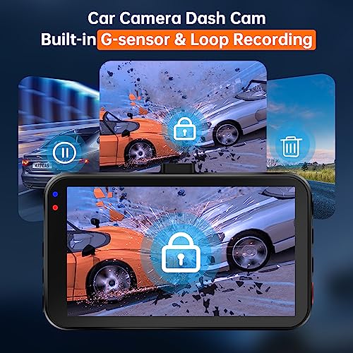 WiFi Dash Cam, Car Camera 2.5K QHD 1440P