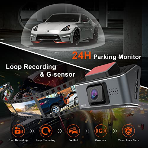 WiFi GPS 4K Dual Camera Dash Cam