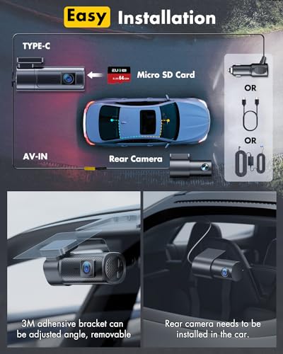 2024 EUKI 5K Dash Cam with WiFi & GPS