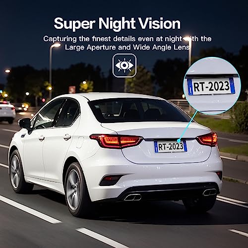 Front Dash Cam 1080P, 170° Wide Angle, 64GB