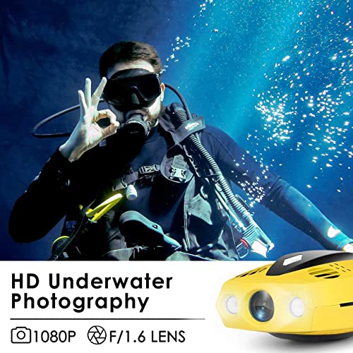 Palm-Sized 1080p Full HD Underwater Drone with Camera