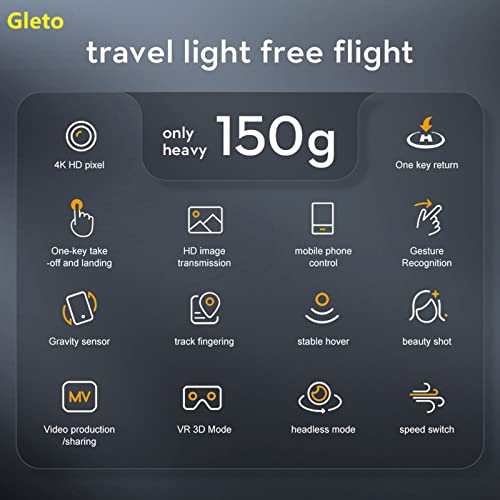 Foldable GPS Drone with 4K Dual Camera, 60-Min Flight