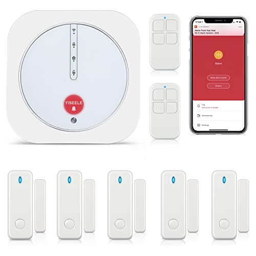 YISEELE WiFi Alarm System: 9-Piece Wireless Home Security