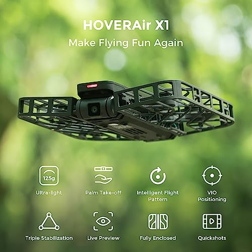 Pocket-Sized HOVERAir X1 Drone with HDR Video