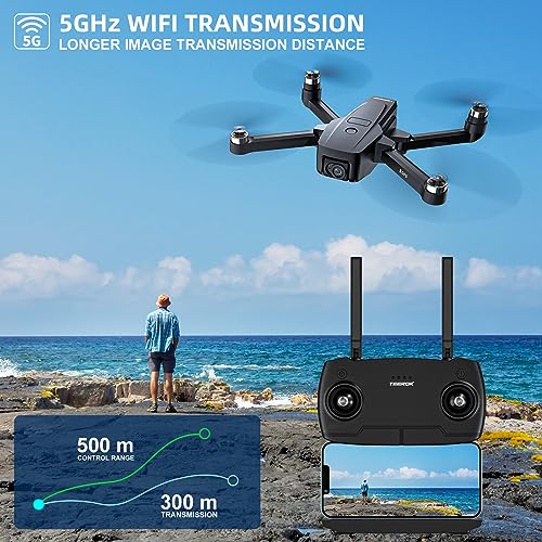 TEEROK T18S GPS Drones: 4K Camera, Long Flight