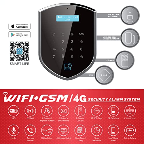Wireless Burglar Security System - Google & Alexa Compatible