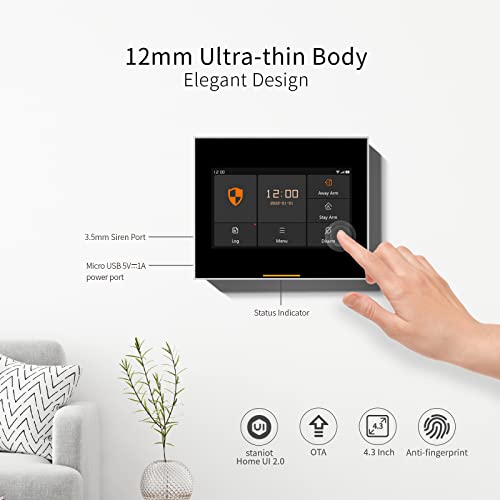 Staniot Home Alarm System, 10 Pcs WiFi SecPanel