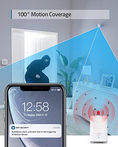 eufy Security 5-Piece Home Alarm Kit: App-Compatible Home Protection
