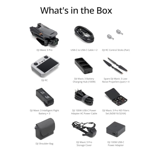 DJI Mavic 3 Pro Fly More Combo: Flagship Triple-Camera Drone