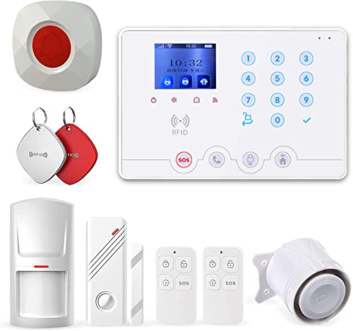 WiFi 4G RFID Home Alarm System, Wireless Burglar Kit