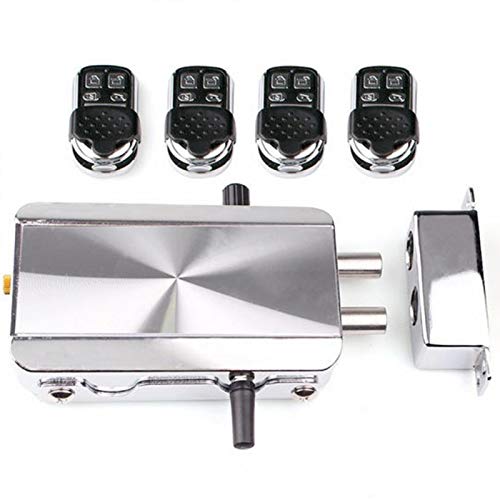 Wireless Smart Door Lock with Remote Control - Silver