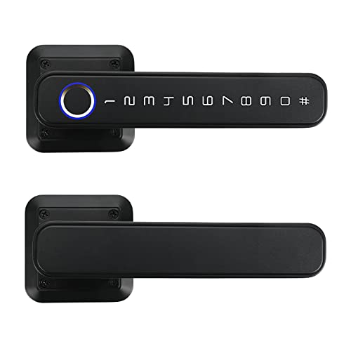 Smart Fingerprint Door Lock - Black