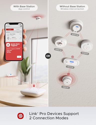 X-Sense Wi-Fi Smoke Alarm with Wireless Interconnection